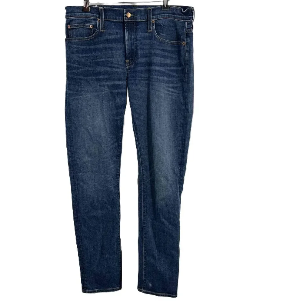 J. Crew Medium Wash 484‎ Slim Denim Jeans Zip Fly 5 Pocket Men Size W34 L34